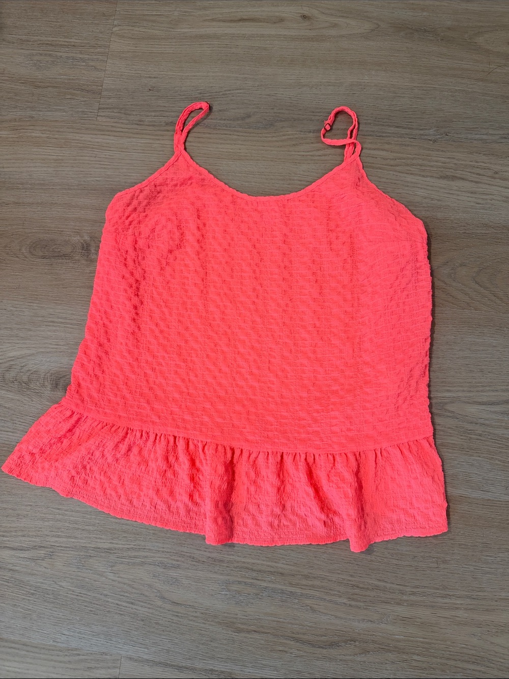 Neon pink Lily Pulitzer Peplum Cami Tank